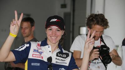 Russia's Anastasiya Nifontova is competing in the Abu Dhabi Desert Challenge 2015. Courtesy Total Communications