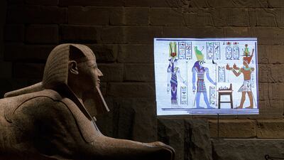 Color the Temple at the Temple of Dendur, Metropolitan Museum of Art. Gustavo Camps / The Metropolitan Museum of Art