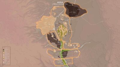 Al Ula's Journey Through Time spans five districts across the historical area in Saudi Arabia. Courtesy RCU