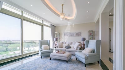 The upper level has views out over the fairways. Courtesy LuxuryProperty.com