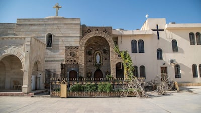 Inside Saint Mary Al Tahira church in Qaraqush, Mosul. Haider Husseini