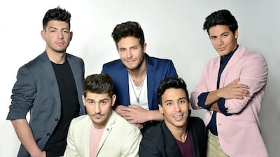 From left, clockwise: BMD, Said Karmouz, Ahmed Hassan, Adel Echibi and Kazem Chamas of The 5. Courtesy of MBC Group