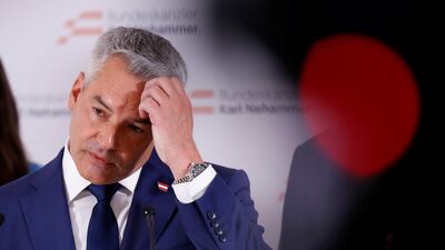 Karl Nehammer is stepping down after failing to agree a deal with potential coaliton partners on ruling the country. Reuters