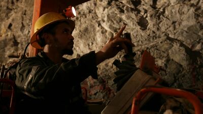 Al Amar gold mine, south-west of Riyadh. Saudi Arabia has more than 5,300 mining sites, valued at about $1.3 trillion. Reuters