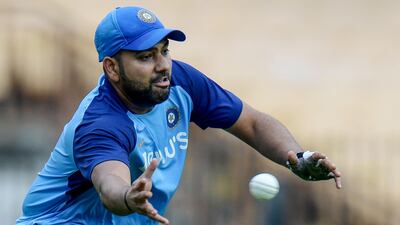 India's Rohit Sharma during a training session in Chennai. AFP