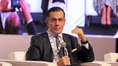 Vali Nasr, former dean of Johns Hopkins School of Advanced International Studies, speaking at the Abu Dhabi Diplomacy Conference in 2018. Pawan Singh / The National