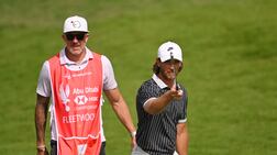 Tommy Fleetwood on day two of the Abu Dhabi HSBC Championship at Yas Links. Getty Images