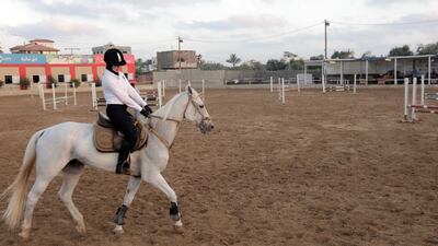 Diala says horse riding has helped her relationship with nature. Courtesy Fady Hanona.