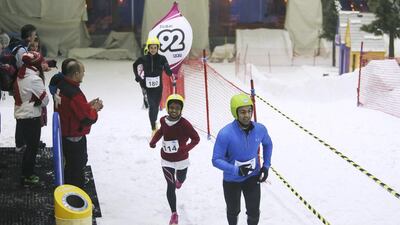 On your marks, get set, go! Participants get out the starting gate at the sixth Ice Warrior Charity Challenge. Sarah Dea / The National