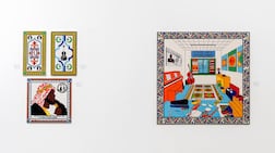 Blue Note exhibition traces links between jazz music and Islam, inspired by a conversation Saudi artist Sultan bin Fahad had with a friend. Photo: Leila Heller Gallery