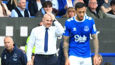 Everton manager Sean Dyche. AFP