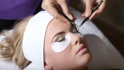 Eyelash Extensions. Courtesy Tips & Toes