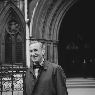 British writer Ian Fleming outside the High Court of Justice in London in 1963. Getty Images