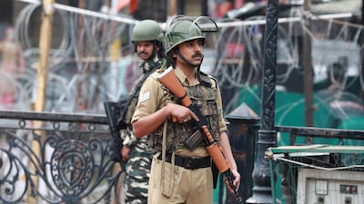 Kashmir remains a point of dispute in Indo-Pak relations. Farooq Khan / EPA