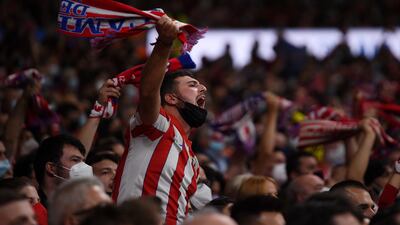 Atletico Madrid fans celebrate. Getty Images