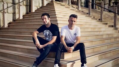 Hollaphonic are made out of vocalist and rapper Olly Wood and DJ and producer Greg Stainer (L-R). They perform at Creamfields Abu Dhabi on Friday.