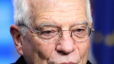 European Union foreign policy chief Josep Borrell arrives at the European Council in Brussels. AFP / François WALSCHAERTS