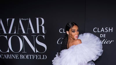 Winnie Harlow attends the 'Harper's Bazaar' celebration of 'Icons By Carine Roitfeld' during New York Fashion Week on September 6, 2019. AP