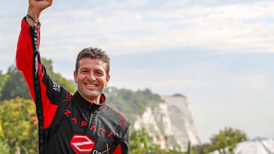 Zapata poses for photographs. AP