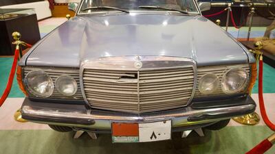 This Mercedes V123 limousine was part of the royal collection from the late 1970s and can be seen at the Sheikh Zayed Heritage Centre in Bateen, Abu Dhabi.