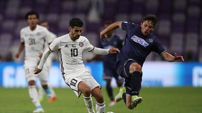 Mbark Boussoufa, left, has already set his sights on Al Jazira's next Club World Cup game. Francois Nel / Getty Images