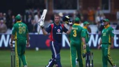 The England all-rounder Andrew Flintoff is determined to make up for lost time.