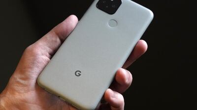 The Google Pixel 5. Bloomberg