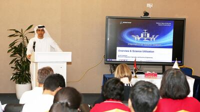 Mohammed Al Otaiba, The National’s Editor-in-Chief, said the event was an opportunity for those in attendance to expand their knowledge in the fields of space and microbiology while gaining first-hand experience in the use of cutting-edge technology.