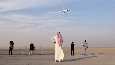 A display by the Airbus 350 at the Dubai Airshow. All photos: Chris Whiteoak / The National