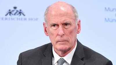 Director of National Intelligence Dan Coats participates in a panel talk at the 2018 Munich Security Conference. The annual conference, which brings together political and defence leaders from across the globe, is taking place under heightened tensions between the USA, together with its western allies, and Russia. Sebastian Widmann/Getty Images