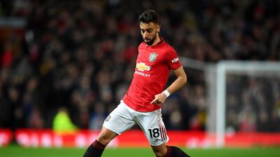 Bruno Fernandes of Manchester United in action. Getty Images