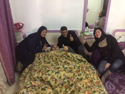 Eman Ahmed with Dr Muffazal Lakdawala at her home in Alexandria, Egypt in January. Photo Courtesy: Save Eman Cause.