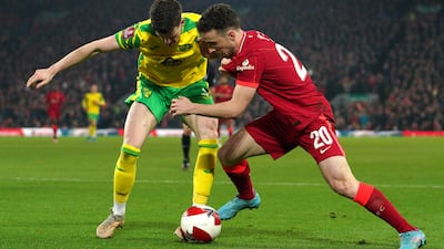 Diogo Jota – 6. The Portuguese showed flashes but never caught fire. He had one shot blocked after a fine run and was withdrawn for Diaz in the 84th minute. PA
