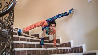 Mohammed’s moves earned this young Palestinian from the Gaza Strip the nickname of Spiderman, a mantle which fills him with pride. Mahmud Hams / AFP