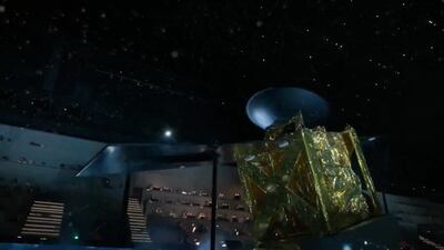 The UAE's achievements in space were celebrated. National Day show