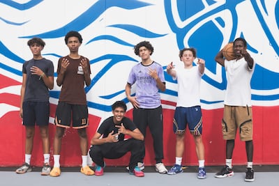 Young basketball players at Bourneville-Kellerman sports centre. Orysia Murat for The National