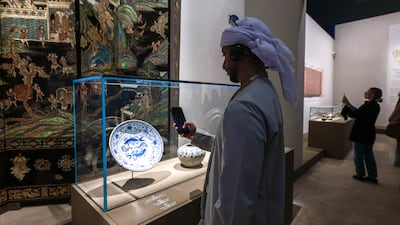 A new exhibition at Louvre Abu Dhabi traces a millennium of maritime history and connection. Victor Besa / The National