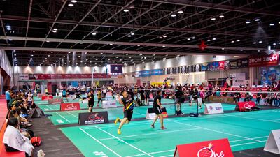 Badminton at Dubai Sports World. Courtesy Dubai Sports World