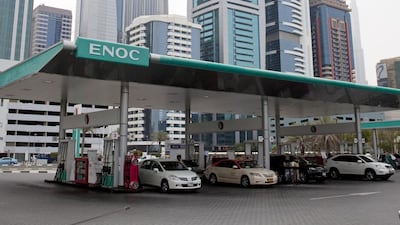Enoc staff have been installing microchips in around 100 vehicles a day, either at the customer’s premises or Enoc filling stations. Jeff Topping / The National