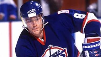 The famous Winnipeg jersey was spotted at the Stanley Cup final