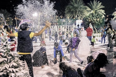 Snow play area at Yas Winter Carnival