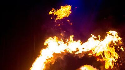 Expect some amazing performances from the Cirque Adrenaline fire spinners. Courtesy Alchemy Project.