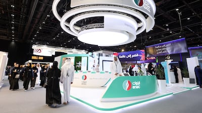 Visitors at the ENOC booth