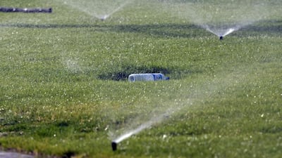 Dubai has a treated sewage effluent network around the emirate, where treated wastewater is used to water plants and trees. Jeff Topping / The National