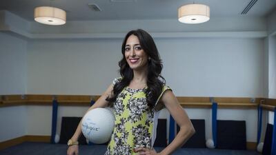 Maryam Fattahi Salaam, owner of the fitness studio Physique 57 in Citywalk. Antonie Robertson / The National