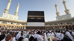Muslim pilgrims circle the Kaaba at the Grand Mosque in Makkah during Hajj. Reuters