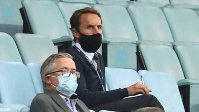 England manager Gareth Southgate, pictured watching Aston Villa play Sheffield United at Villa Park, has some big decisions to make ahead of the next batch of fixtures. PA