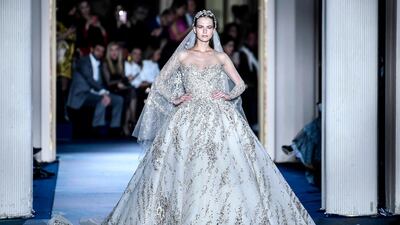 Zuhair Murad’s spring/summer 2019 couture collection. AFP