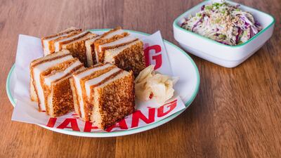 Chicken katsu sandwich at Japang.