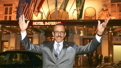 Khalaf Ahmad Al Habtoor, the chairman of Al Habtoor Group, at the Hotel Imperial Vienna. Courtesy Hotel Imperial Vienna